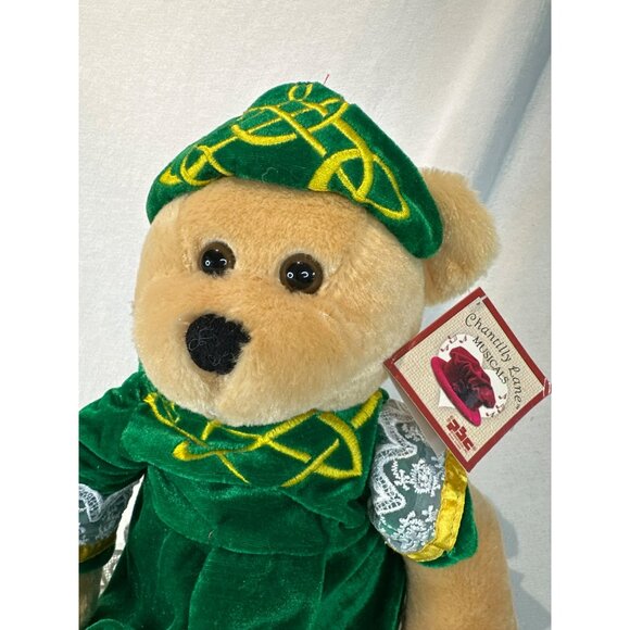 PBC International Irish Bear Plush Wearing Green Dress & Hat FLAWS - Picture 2 of 7